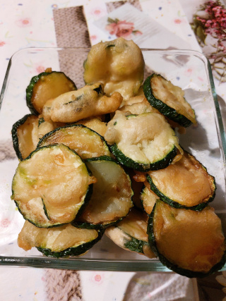 Gefrituurde courgette